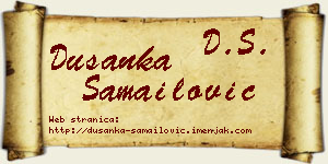 Dušanka Samailović vizit kartica